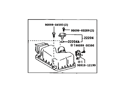 Toyota 17705-20160 Cap Sub-Assy, Air Cleaner