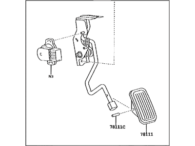 Toyota 78010-33010 Pedal Travel Sensor