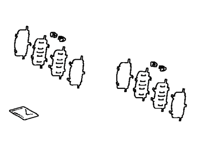 Lexus 04945-33050 Shim Kit, Anti Squeal, Front