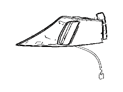 Lexus 81561-53300 Lens & Body, Rear Combination Lamp