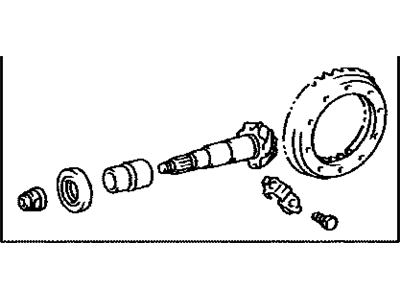 Lexus 41201-80722 Final Gear Kit, Differential