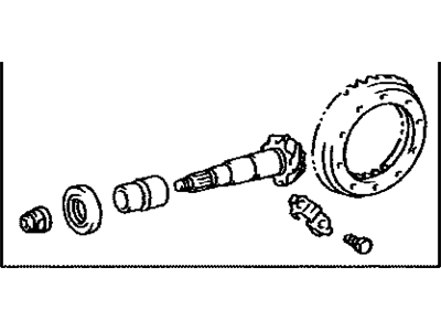 Lexus 41201-19606 Final Gear Kit, Differential