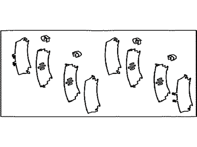 Lexus 04946-30230 SHIM Kit, Anti SQUEAL