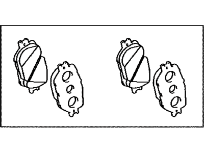 Lexus 04465-30470 Front Disc Brake Pad Kit