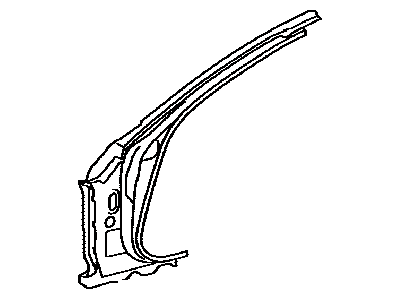 Lexus 61131-48060 Pillar, Front Body, Outer RH
