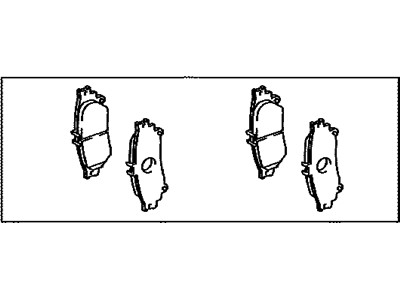 Lexus 04466-30281 Rear Disc Brake Pad Kit