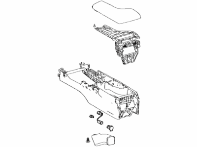 Lexus 58810-24220-A0 Box Assembly, Console