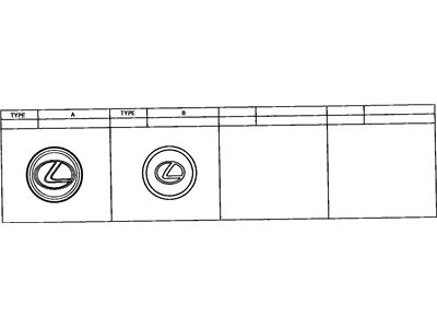 Lexus 42603-50100 Ornament Sub-Assy, Wheel Hub