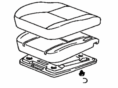 Lexus 71410-33181-G0 Cushion Assy, Front Seat, RH(For Separate Type)