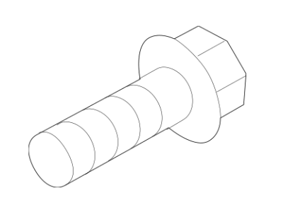 Toyota 91652-60630 Bolt, w/Washer