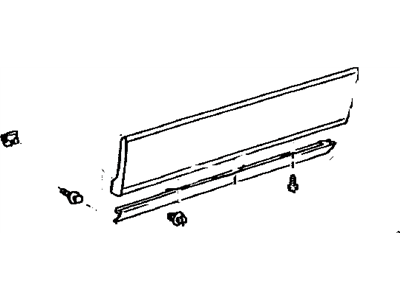 Lexus 75071-33050-E1 Moulding Sub-Assy, Front Door, Outside RH