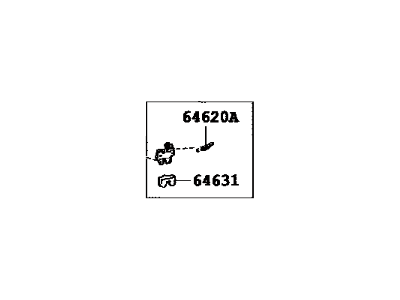 Lexus 64610-32060 Luggage Compartment Door Lock Assembly