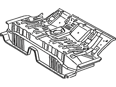 Toyota 58211-33090 Pan, Center Floor