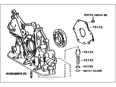 Toyota 15100-62020 Oil Pump