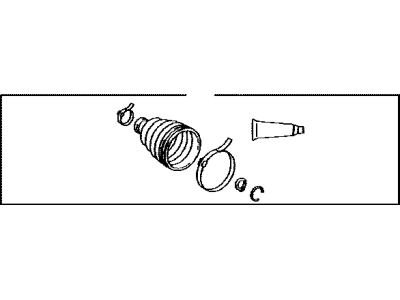 Toyota 04437-60040 Front Cv Joint Boot, Right