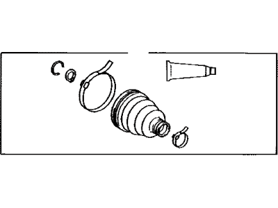 Toyota 04438-28041 Front Cv Joint Boot Kit Inboard Joint, Left