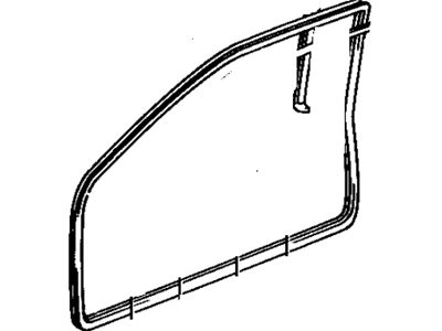 Lexus 62311-24020 Weatherstrip, Front Door Opening Trim, RH