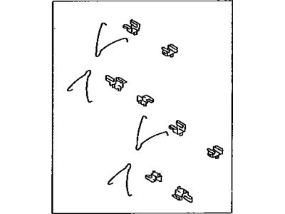Toyota 04947-24030 Fitting Kit, Disc Brake, Front