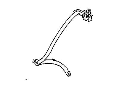 Lexus 73370-24061-E1 Belt Assy, Rear Seat 3 Point Type, Outer LH