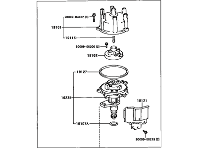 Toyota 19100-46011 Distributor Assembly