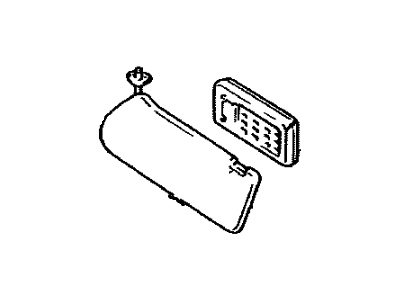 Lexus 74310-24171-A0 Visor Assy, RH