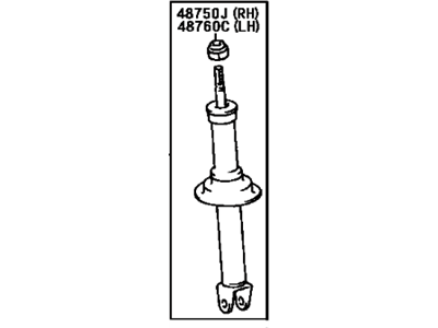 Lexus 48530-29545 ABSORBER Assembly, Shock