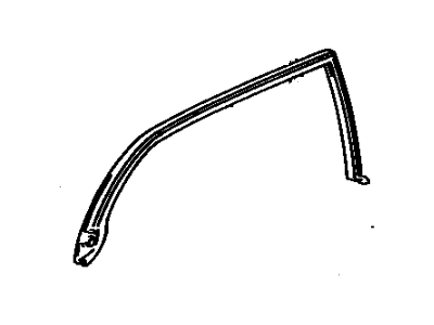 Lexus 62382-24080 Weatherstrip, Roof Side Rail, LH