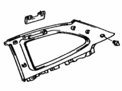 Lexus 62480-24030-03 Garnish, Roof Side, Inner LH