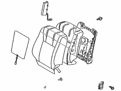 Lexus 71430-50D70-A4 Back Assy, Front Seat, RH(For Separate Type)