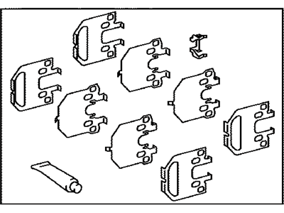 Lexus 04946-50090 Shim Kit, Anti Squeal(For Rear Disc Brake)