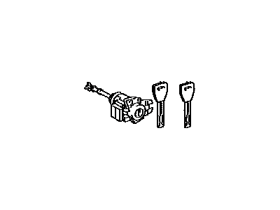 Lexus 69052-50150 Door Lock Cylinder & Key Set, Left