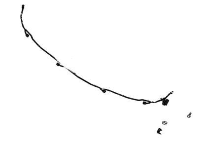 Lexus 82114-50011 Wire, Engine Room, No.4