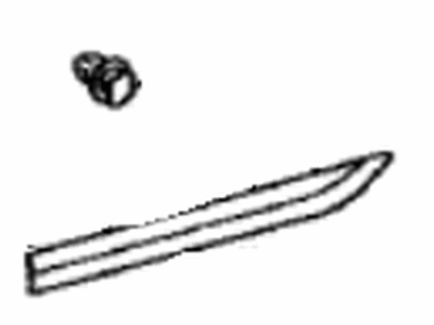 Lexus 75076-50050-A1 Moulding Sub-Assy, Rear Door, Outside LH