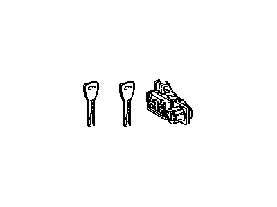 Lexus 69056-50170 Cylinder & Key Set, Rear Seat Armrest Lock