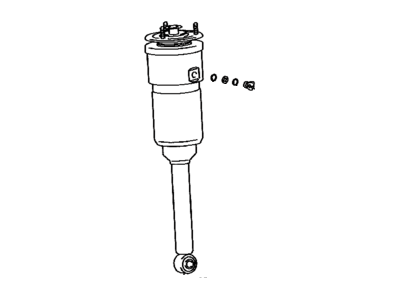 Lexus 48090-50150 Cylinder Assy, Pneumatic, Rear LH W/Shock Absorber
