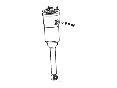 Lexus 48090-50260 Cylinder Assy, Pneumatic, Rear LH W/Shock Absorber