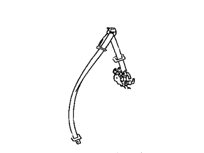 Lexus 73203-24020-C2 Belt Sub-Assy, Front Seat, Outer RH