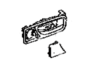 Lexus 67608-48010-A0 Rear Door Inside Handle Sub-Assembly, Left