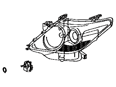 Lexus 81185-60K70 Headlamp Unit With Gas, Left