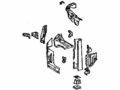 Lexus 53202-60211 Support Sub-Assy, Radiator