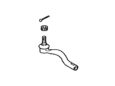 Toyota 45046-69235 Tie Rod End Sub-Assembly, Right