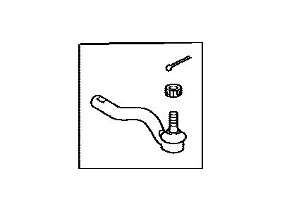 Toyota 45047-69145 Tie Rod End Sub-Assembly, Left