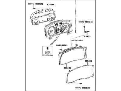 Lexus 83800-60L60 Meter Assy, Combination