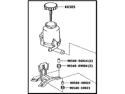 Toyota 44360-60290 Reservoir Assy, Vane Pump Oil