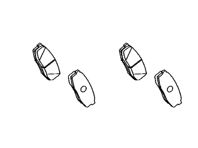 Lexus 04466-60160 Rear Disc Brake Pad Kit