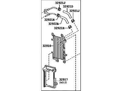 Toyota 32920-60190 Cooler Assembly, Oil W/H