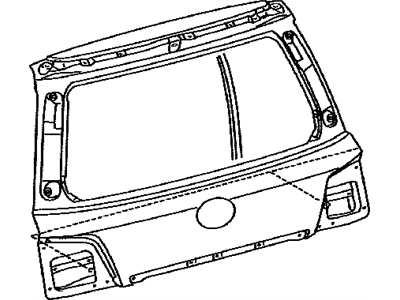 Lexus 67005-60D80 Panel Sub-Assembly, Back