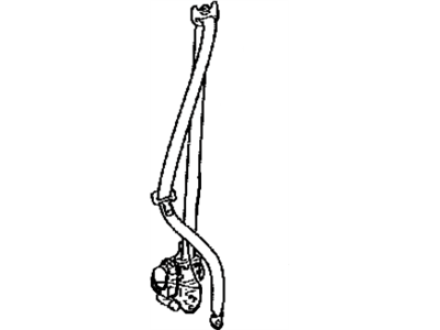 Lexus 73210-60650-A2 Belt Assembly, Front Seat