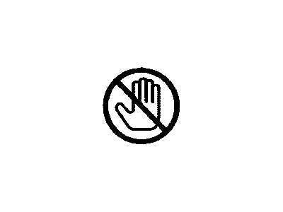 Toyota 74529-60040 Caution Label