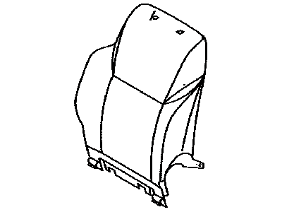 Lexus 71073-60K40-A3 Front Seat Back Cover Sub-Assembly, Right (For Separate Type)